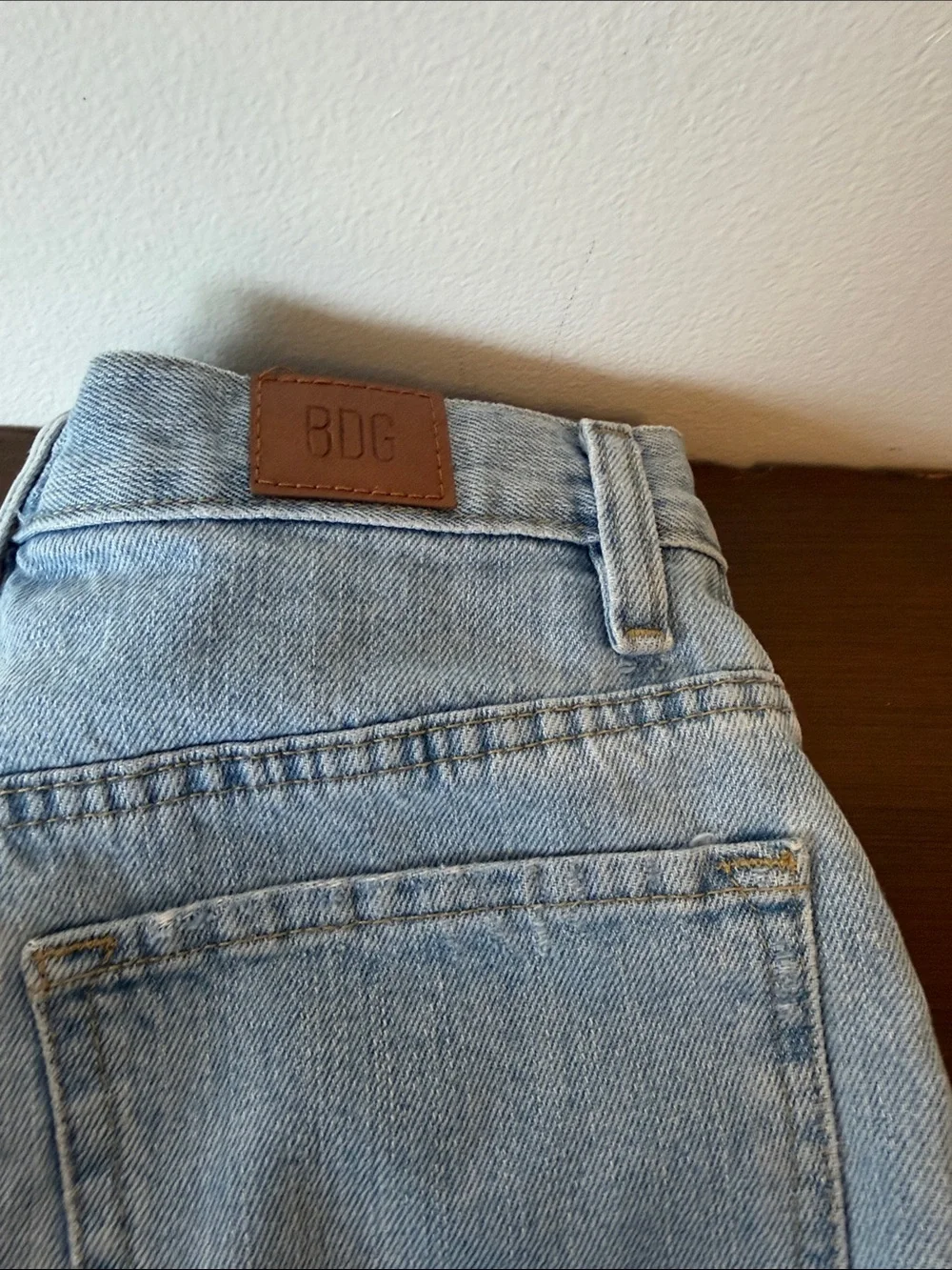 BDG Urban Outfitters Light Blue High-Rise Denim Shorts